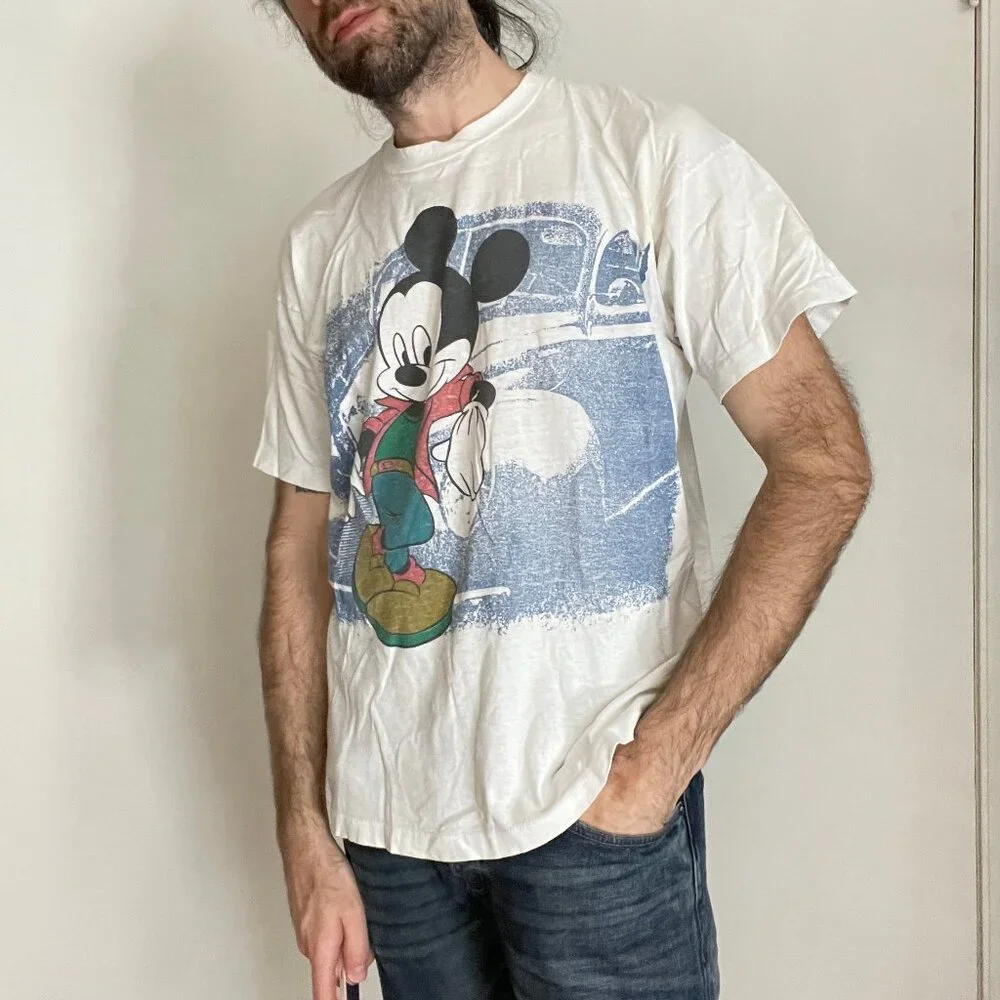 Vintage Mickey By Jerry Leigh Mickey Mouse T-Shirt Mens Large Single Stitch